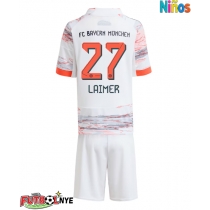 Camiseta Bayern Munich Konrad Laimer #27 Visitante Equipación para niños 2025-26 manga corta (+ pantalones cortos)